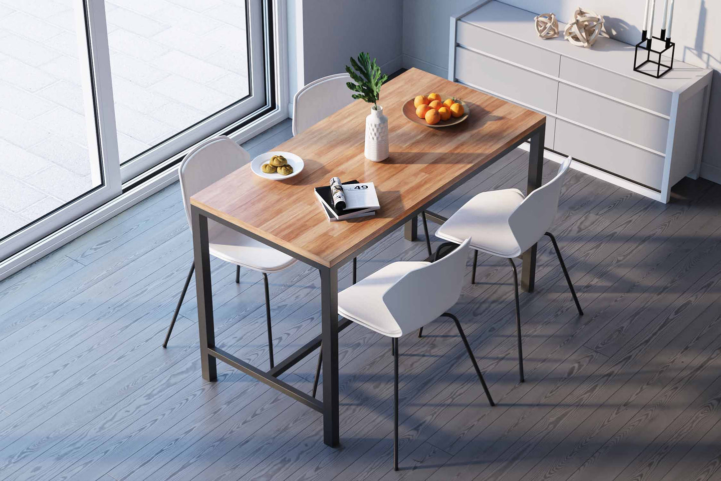 Acaza Dining Table - Malay Oak