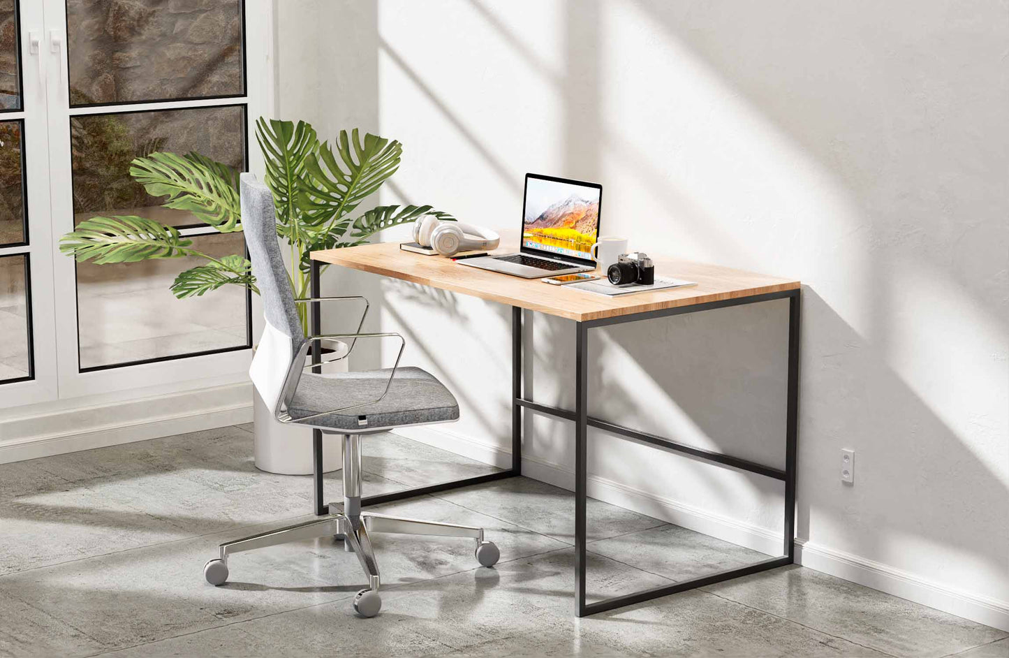 Acaza Study Desk - Malaysian Oak