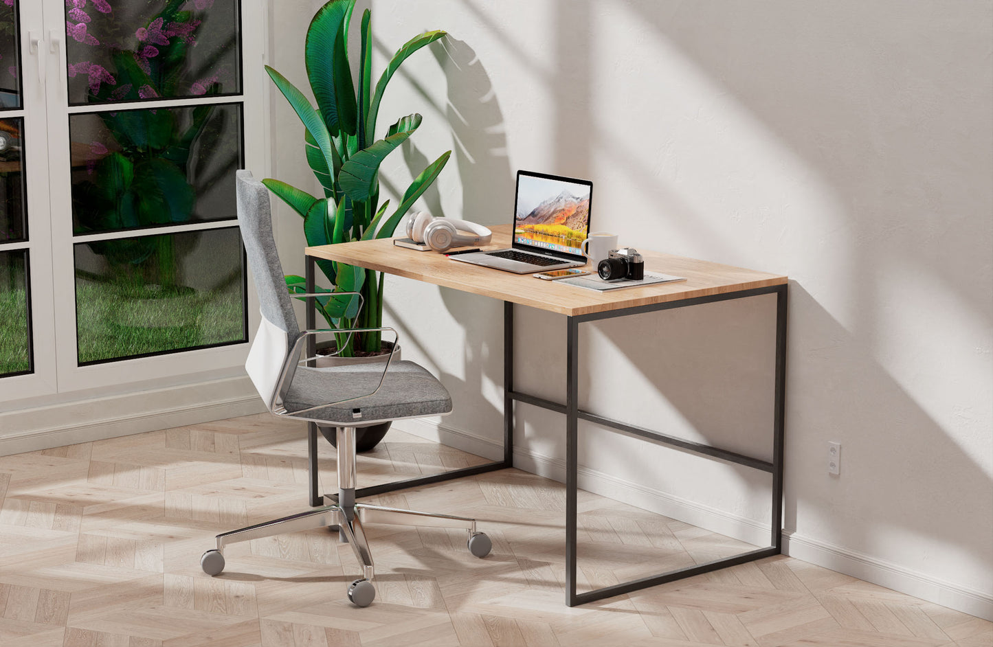 Acaza Study Desk - Malaysian Oak