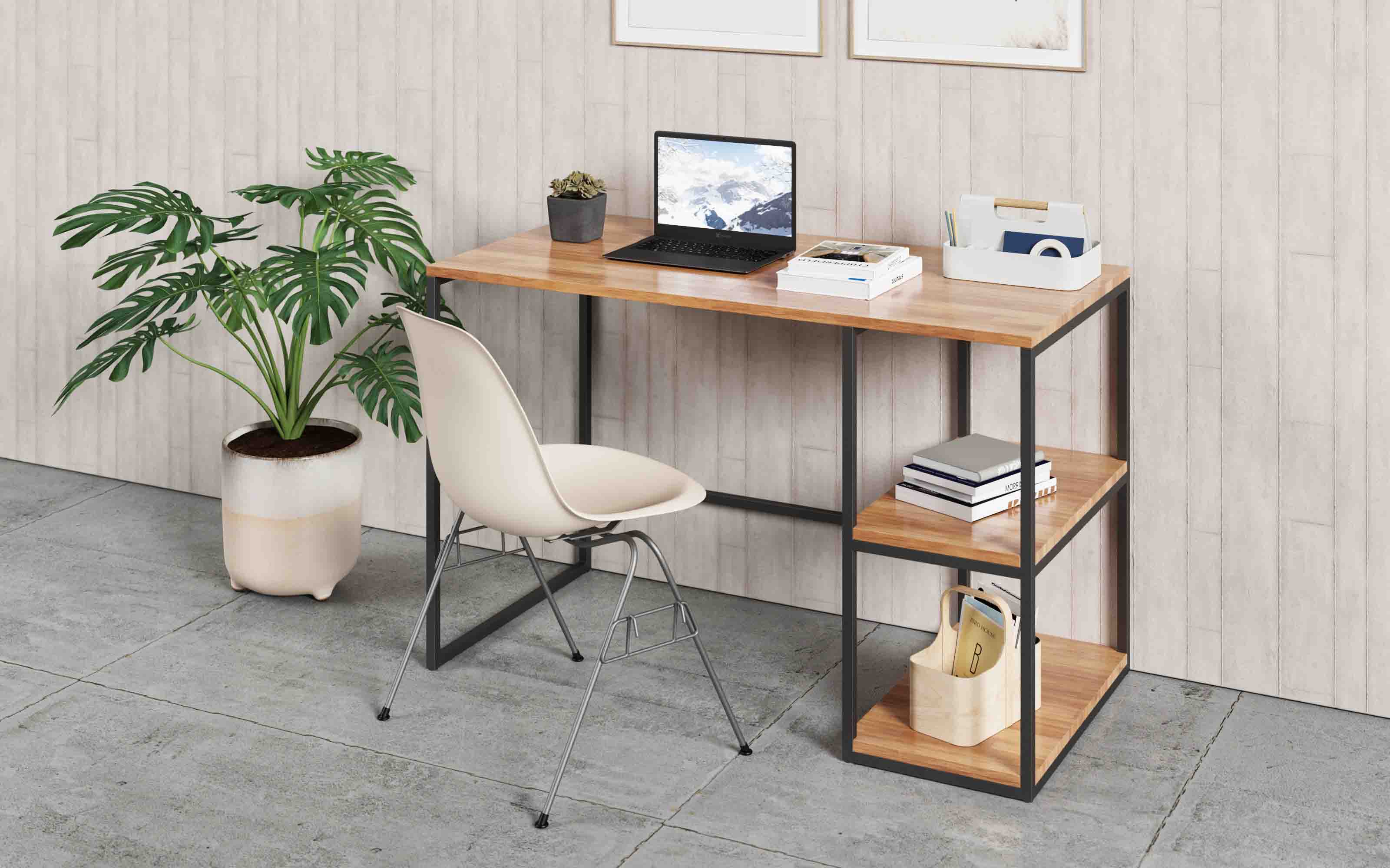 Aura Desk with a Shelf
