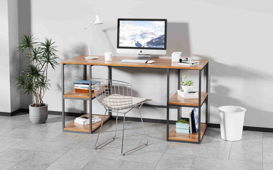 London Desk with Twin shelves